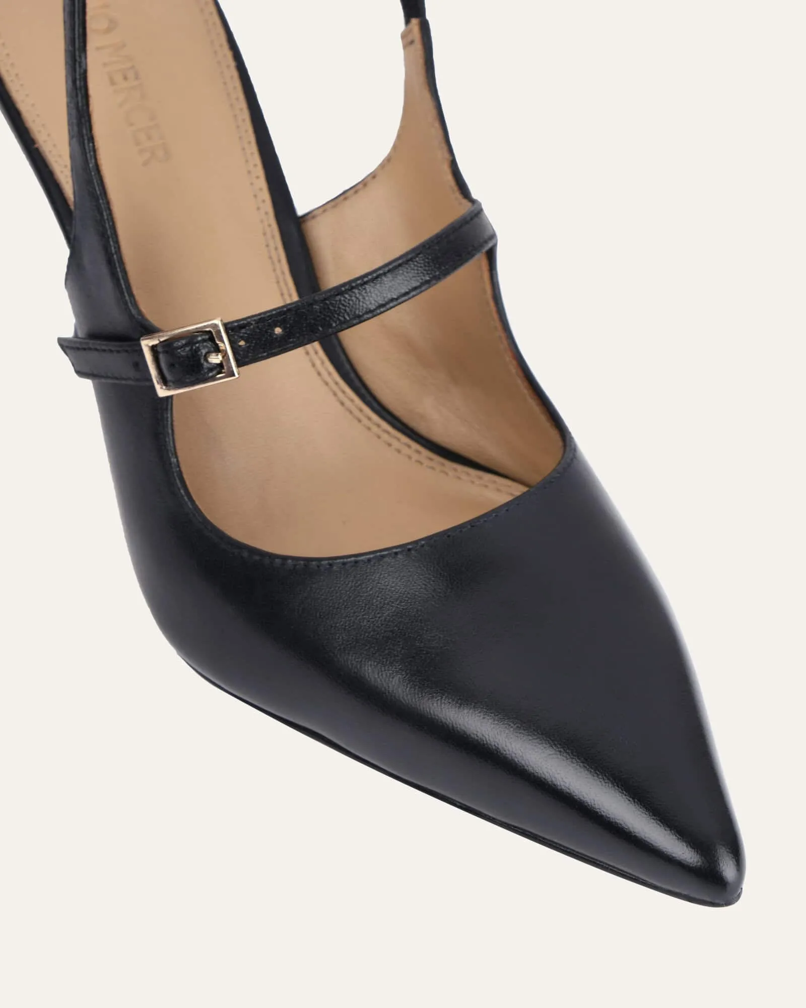 ARCHER HIGH HEELS BLACK LEATHER