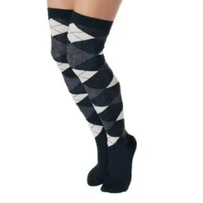 Argyle Women's Over The Knee Socks