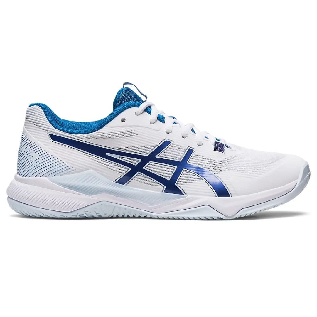 White/Indigo Blue Asics Gel Tactic Womens Tennis Shoes