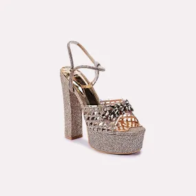 Clementine Gold High Heel Sandals 0421149