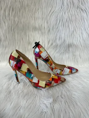 Multi-colored Shoes Heels Stiletto Clothes Mentor, Size 10