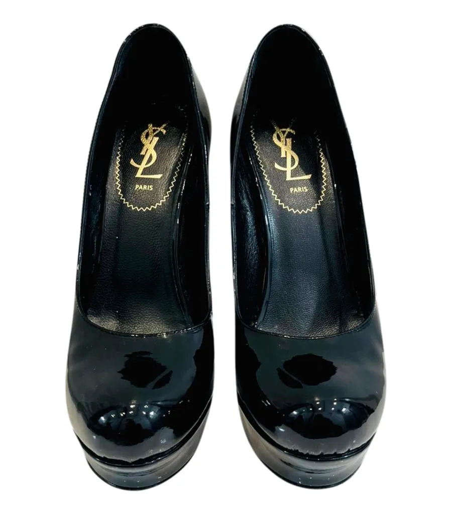 Saint Laurent Tribtoo Patent Leather Pumps. Size 38